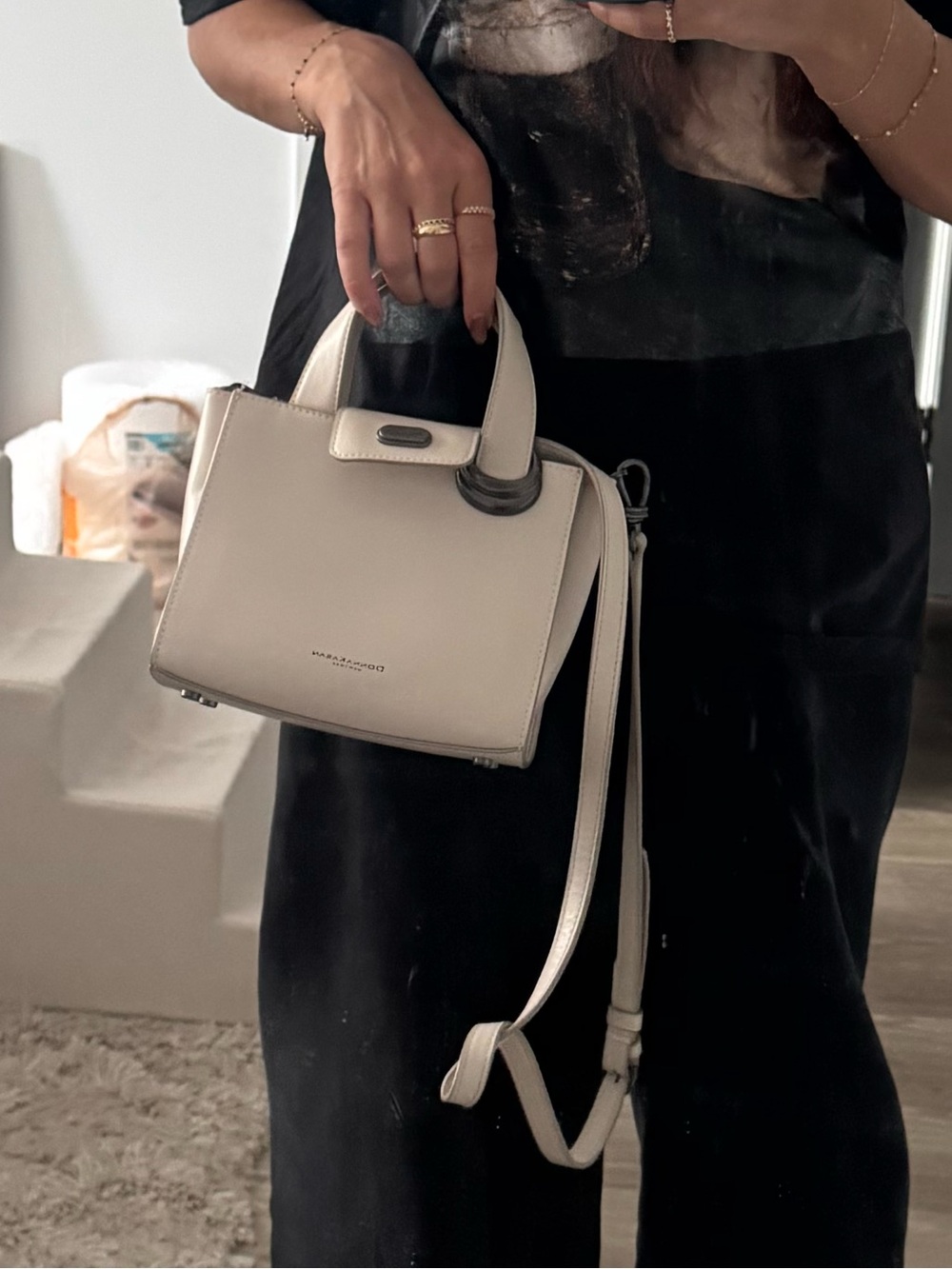 Donna Karan Hewlett Top-Handle Buckle Crossbody - Picture 8 of 8